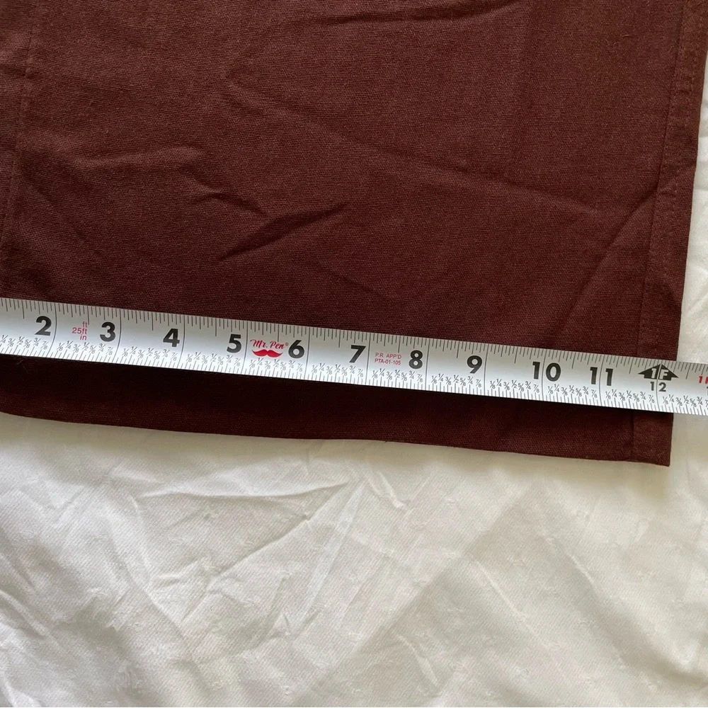 NWOT Never worn Willet Women’s 55% Linen 45% Cotton Brown pants Size 2XL - Picture 7 of 10